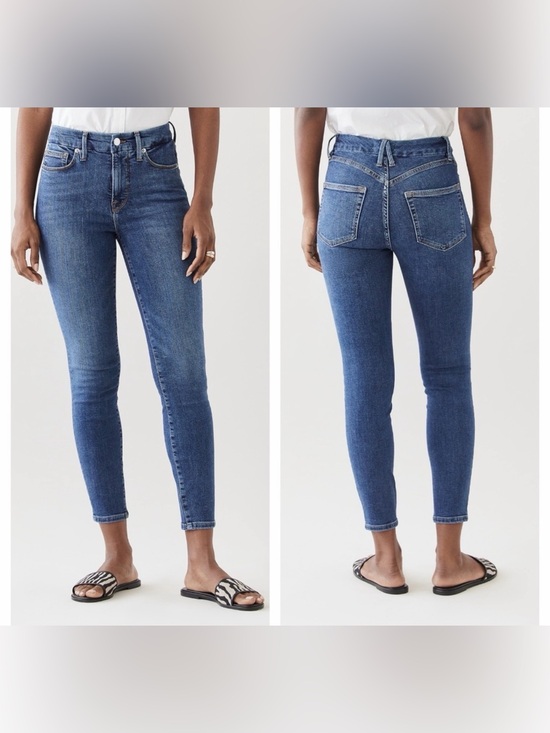 Good American Denim - Good American Good Legs Crop- Blue 615